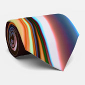 ニッカーブルーとアクリルオレンジのツイストカーブ ネクタイ (ロール)