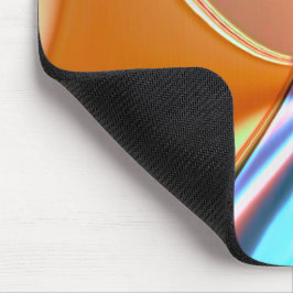 ニッカーブルーとアクリルオレンジのツイストカーブ マウスパッド