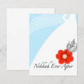 ニッカ エバ アフター 結婚式招待状カード 出欠カード (正面/裏面)