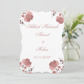 ニッカ・ムバラク 結婚式招待状カード (スタンド正面)