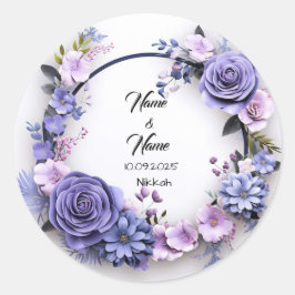 ニッカ 結婚記念品シール ラウンドシール