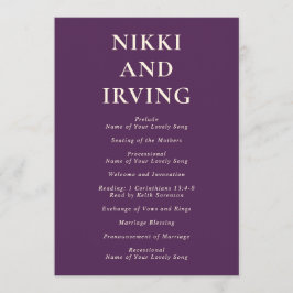 ニッキモダンパープル結婚ズ プログラム