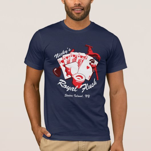 ニッキーの王室のなフラッシュ暗闇のTシャツ Tシャツ (正面)