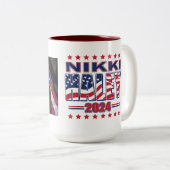 ニッキーヘイリー2024 ツートーンマグカップ (正面右)