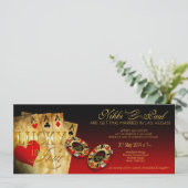 ニッキー シャンパン メタリック ラスベガス ウェディング 招待状 (スタンド正面)