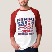 ニッキー・ヘイリー大統領2024 Tシャツ (正面)