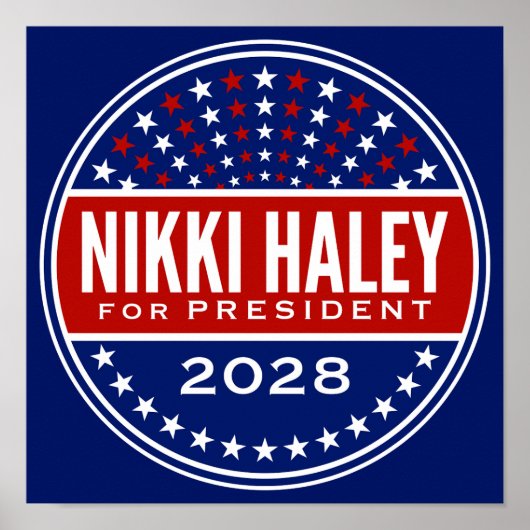 ニッキー・ヘイリー大統領2028 ポスター (正面)