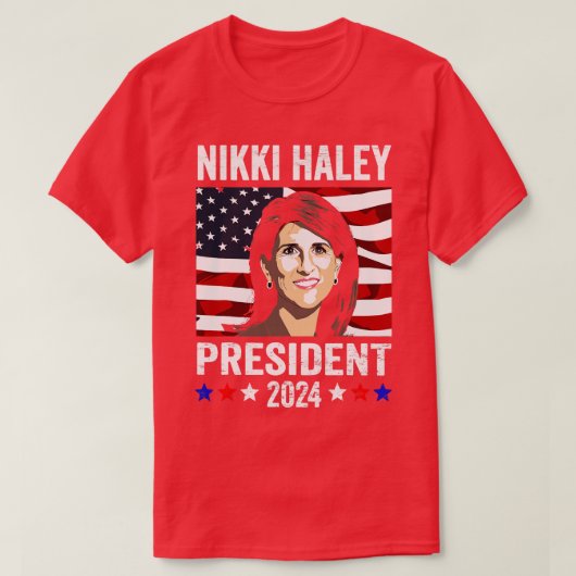 ニッキー・ヘイリー2024年キャンペーン Tシャツ (デザイン正面)