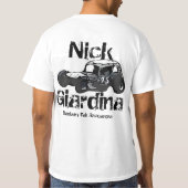 ニッキーGiardinaダンベリー公平なRacearena SNYRAナスカー Tシャツ (裏面)