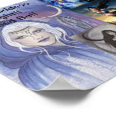 ニックスのコラージュ、ニックスは夜の女神!!賛美... ポスター (角)