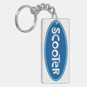ニックネームのスクーターのkeychain キーホルダー (正面左)