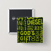 ニックネーム 缶バッジ (正面&裏面)