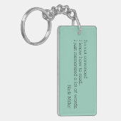 ニックミラー引用文1/6 キーホルダー (正面左)