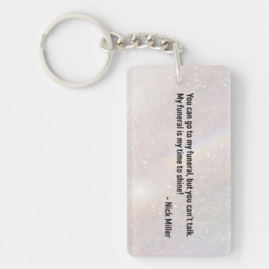 ニックミラー引用文2/6 キーホルダー (正面)