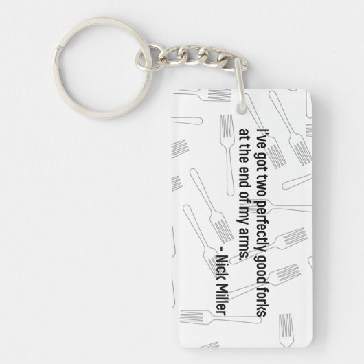 ニックミラー引用文4/6 キーホルダー (正面)