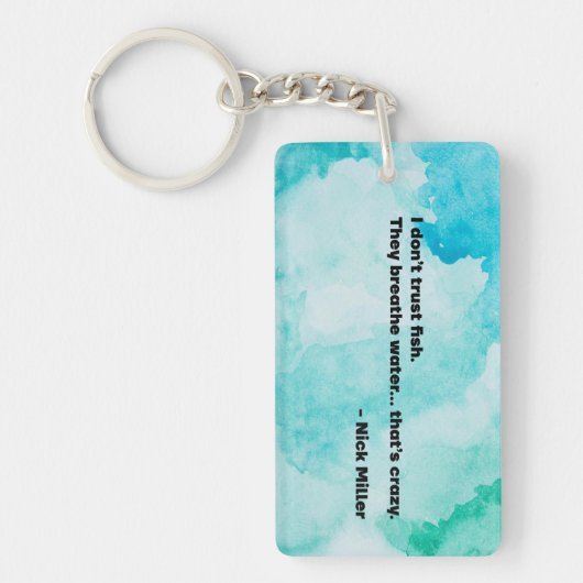 ニックミラー引用文5/6 キーホルダー (正面)