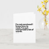 ニックミラー引用文 カード (黄色い花)