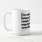 ニックミラー引用文 コーヒーマグカップ (左)