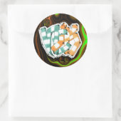 ニック~グラフィティアートステッカー3» ラウンドシール (バッグ)