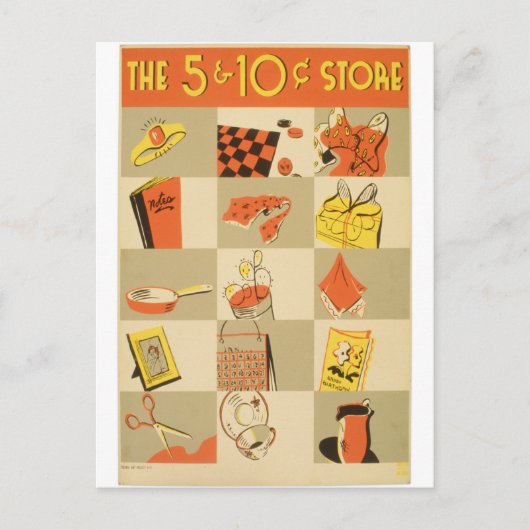 ニッケルとダイム ポストカード (正面)