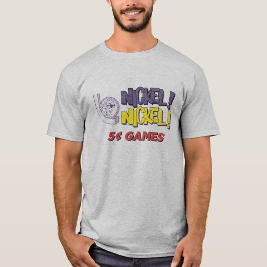 ニッケルニッケル5セントのゲームヴィンテージTシャツ Tシャツ (正面)