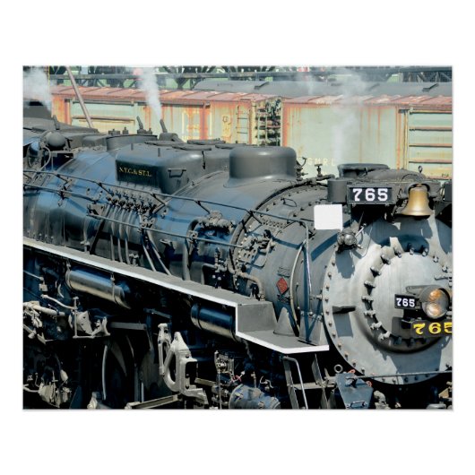 ニッケルプレートロード765蒸気機関車 ポスター (正面)