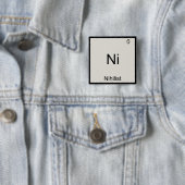 ニッケル - ニヒリスト おもしろ化学元素記号Tシャツ 缶バッジ (インサイチュ)