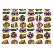 ニッシュバゲルブラインツルーベンピックロックスNYCデリーフード ラージペーパーバッグ (正面)