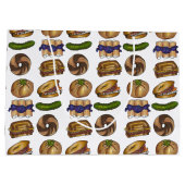 ニッシュバゲルブラインツルーベンピックロックスNYCデリーフード ラージペーパーバッグ (裏面)