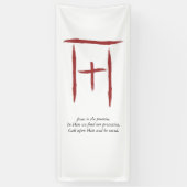 ニッシ国旗 横断幕 (縦)