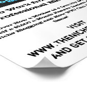 ニッチなブロガーのポスター ポスター (角)