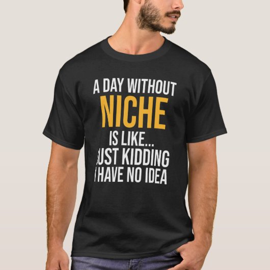 ニッチのない日は Tシャツ (正面)