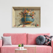 ニッチの花瓶 キャンバスプリント (インサイチュ (リビング))