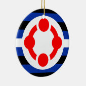 ニッチプライドフラグ(オリジナル) セラミックオーナメント (右)