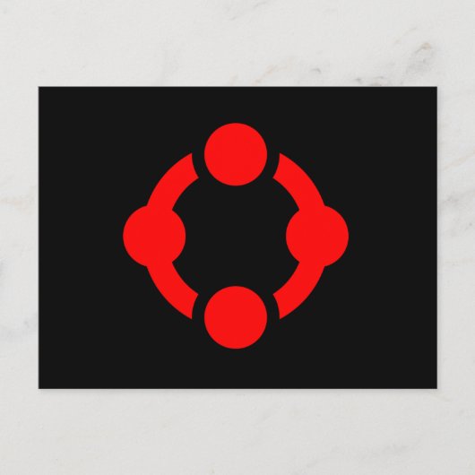 ニッチプライドフラッグ (黒) ポストカード (正面)
