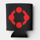 ニッチプライドフラッグ (黒) 缶クーラー (裏面)