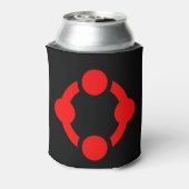 ニッチプライドフラッグ (黒) 缶クーラー (缶裏面)