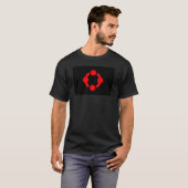 ニッチプライドフラッグ (黒) Tシャツ (正面フル)
