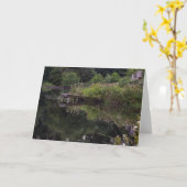 ニッツリー，コンセット魚釣り池写真 カード (黄色い花)