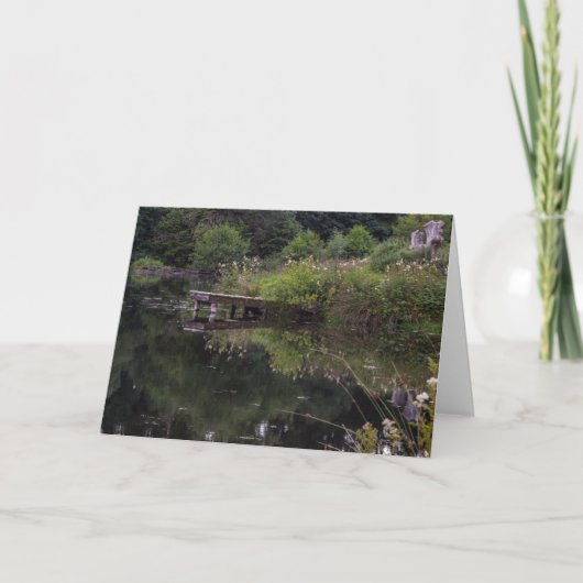 ニッツリー，コンセット魚釣り池写真 カード (正面)