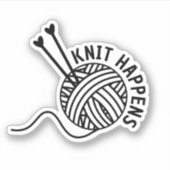 ニットおもしろいが防水処理を行う シール (正面)