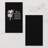 ニットおもしろいタクラフト編み物糸愛好家 名刺 (正面/裏面)