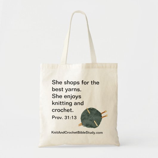 ニットおよびかぎ針編みのトートバック トートバッグ (正面)