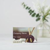 ニットおよびかぎ針編みの名刺 名刺 (スタンド正面)