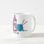 ニットおよび一口のマグ コーヒーマグカップ (正面右)