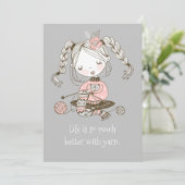 ニットお洒落ターの生活はグリーティングカードの方が良い シーズンカード (スタンド正面)