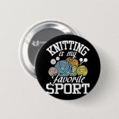 ニットが行くおもしろい編み物シャツニッタープライド 缶バッジ (正面&裏面)