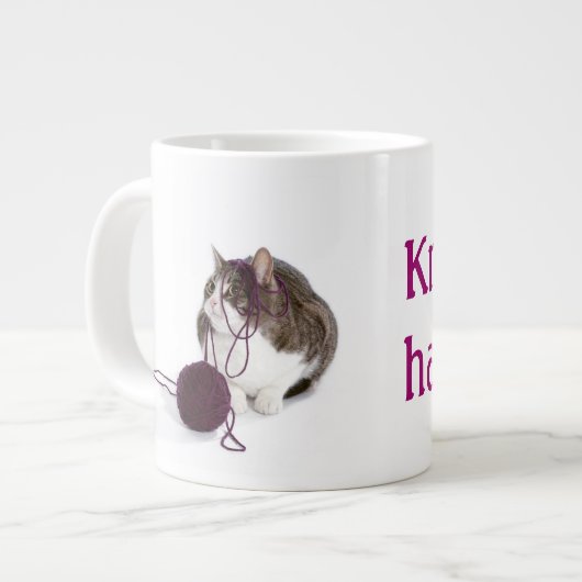 ニットが起こる ジャンボコーヒーマグカップ (正面左)