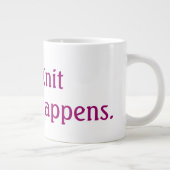 ニットが起こる ジャンボコーヒーマグカップ (右)