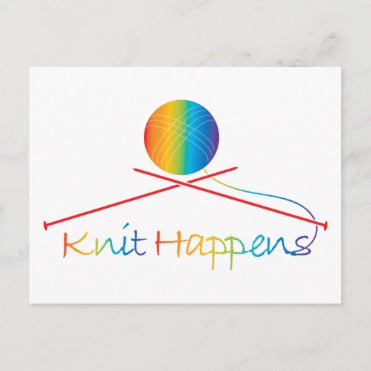 ニットが起こる ポストカード (正面)
